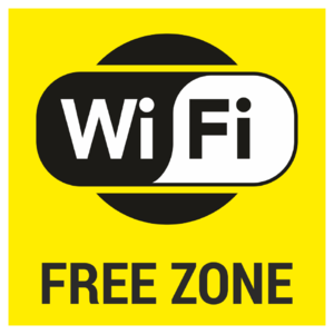 Знак «Wi-Fi free», жёлтый фон_07731