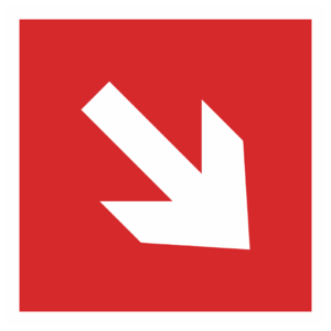 Знак F-01-02 «Направляющая стрелка по углом 45»_04003