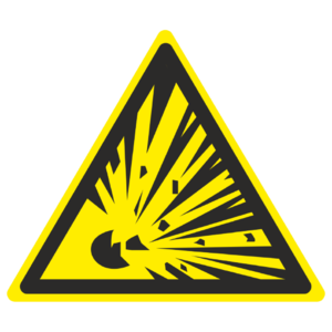 Знак W-02 «Взрывоопасно»_07002