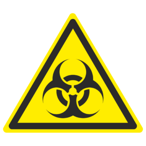 Знак W-16 «Осторожно. Биологическая опасность (инфекционные вещества)»_ 07016